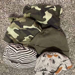 Assorted baby hat bundle 0-6 months